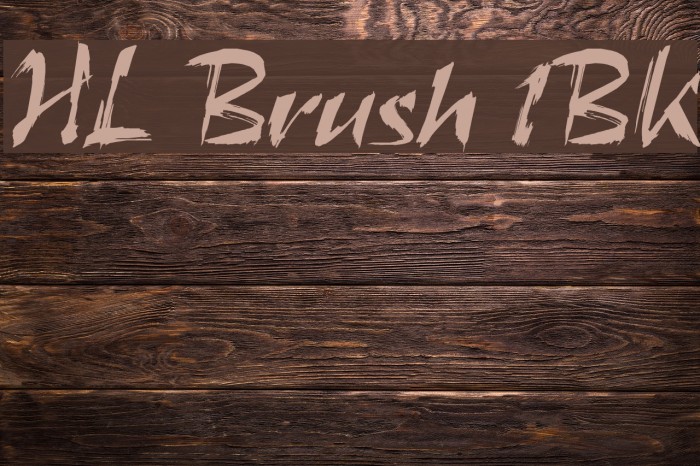 HL Brush 1BK Font examples
