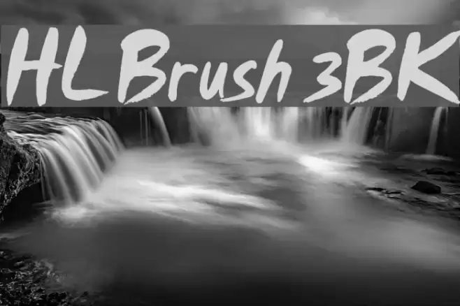 HL Brush 3BK Font examples