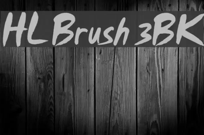 HL Brush 3BK Font examples