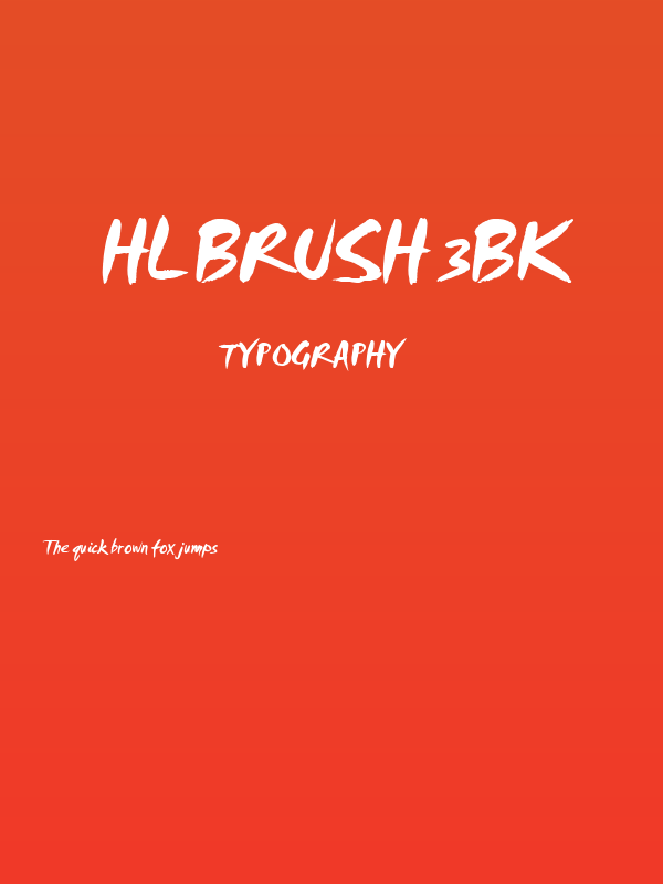HL Brush 3BK Poster