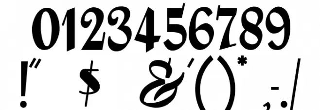 HL Butlatre Font OTHER CHARS