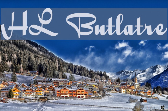 HL Butlatre Font examples