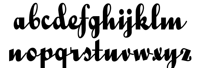 HL Butlatre Font LOWERCASE