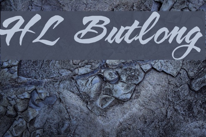 HL Butlong Font examples