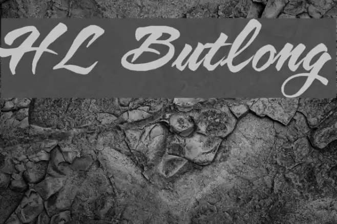 HL Butlong Font examples