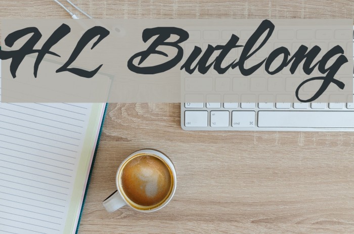 HL Butlong Font examples