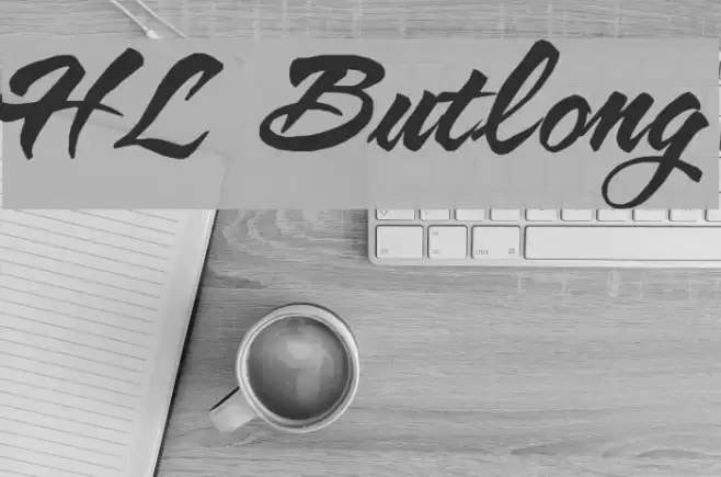 HL Butlong Font examples