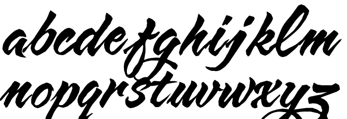 HL Butlong Font LOWERCASE