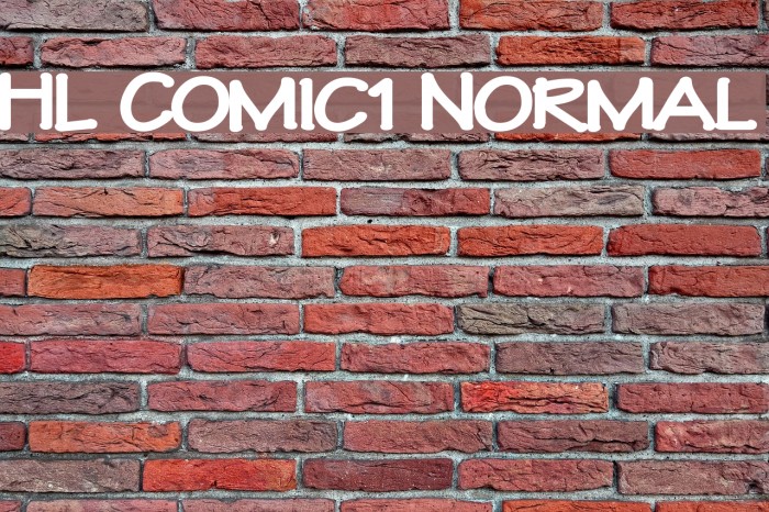 HL Comic1 Normal Font examples