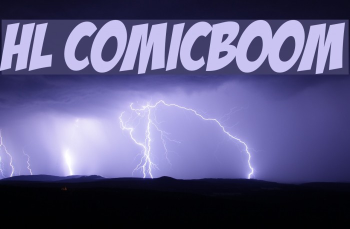 HL ComicBoom Font examples