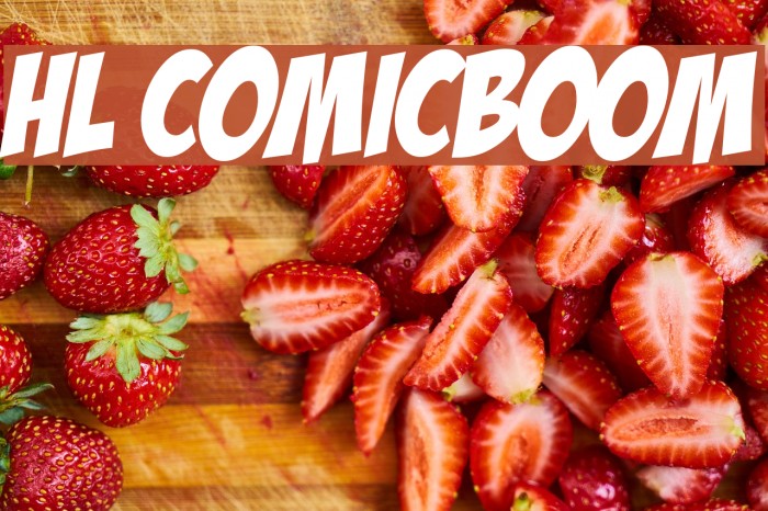 HL ComicBoom Font examples