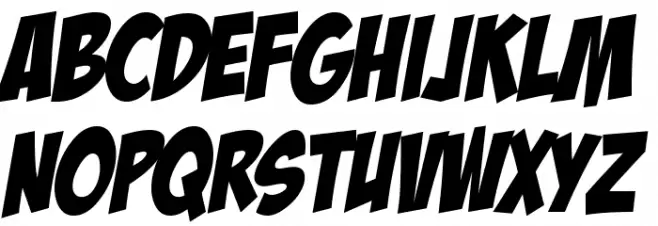 HL ComicBoom Font LOWERCASE