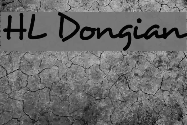 HL Dongian Font examples
