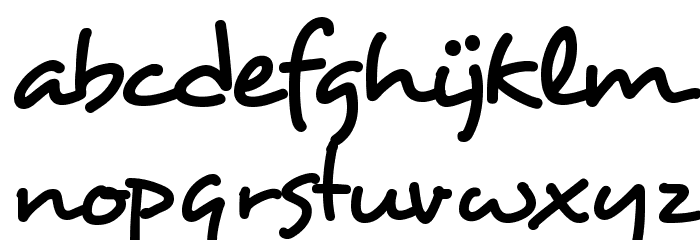 HL Dongian Font LOWERCASE