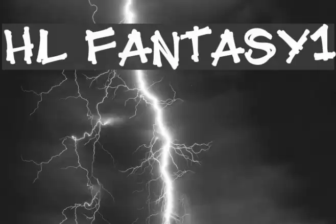 HL Fantasy1 Font examples