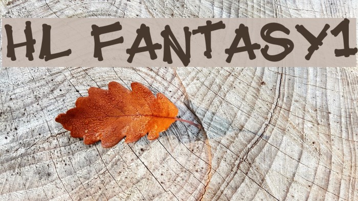 HL Fantasy1 Font examples