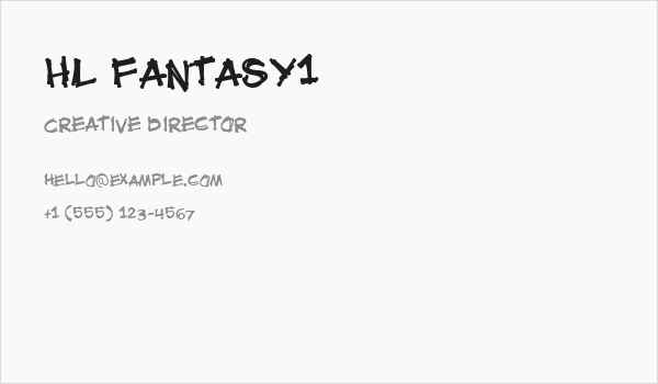 HL Fantasy1 Business Card