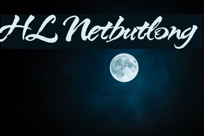 HL Netbutlong Font examples