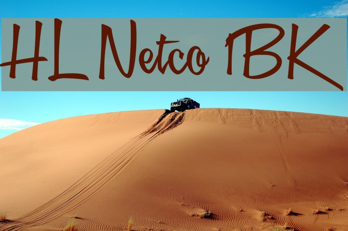 HL Netco 1BK Font examples