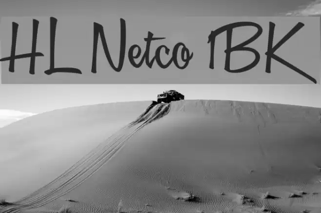 HL Netco 1BK Font examples