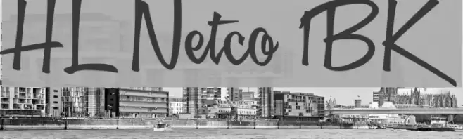 HL Netco 1BK Font examples