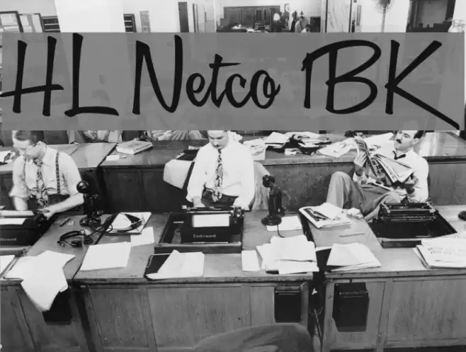 HL Netco 1BK Font examples