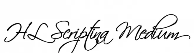 HL Scriptina Medium  Frei Schriftart Herunterladen