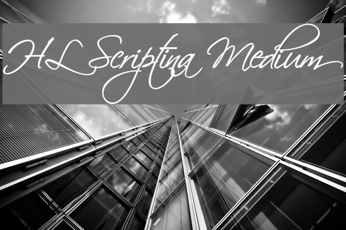 HL Scriptina Medium Font examples