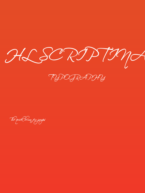 HL Scriptina Medium Poster