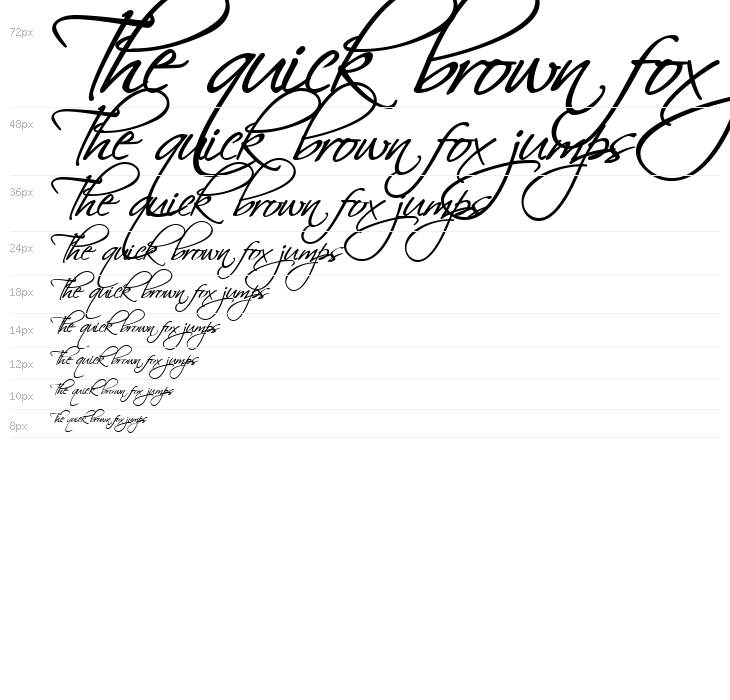 HL Scriptina Medium Waterfall