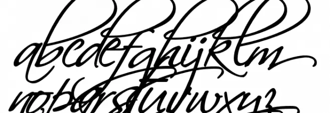 HL Scriptina Medium Font Litere mici