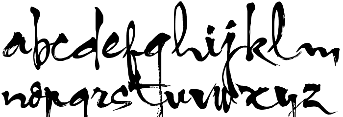 HL Thu phap Font LOWERCASE