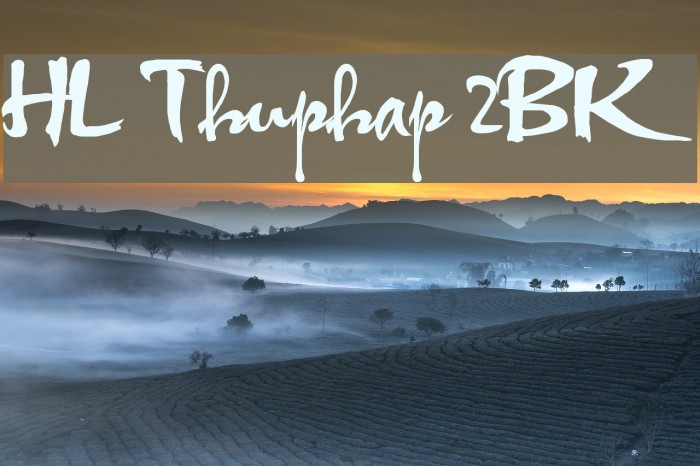 HL Thuphap 2BK Font examples