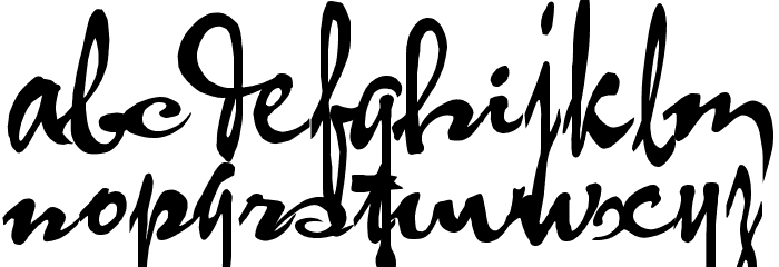 HL Thuphap 2BK Font LOWERCASE