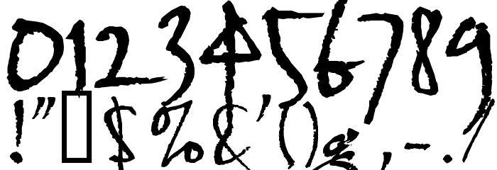 HL Thuphap 4BK Font OTHER CHARS