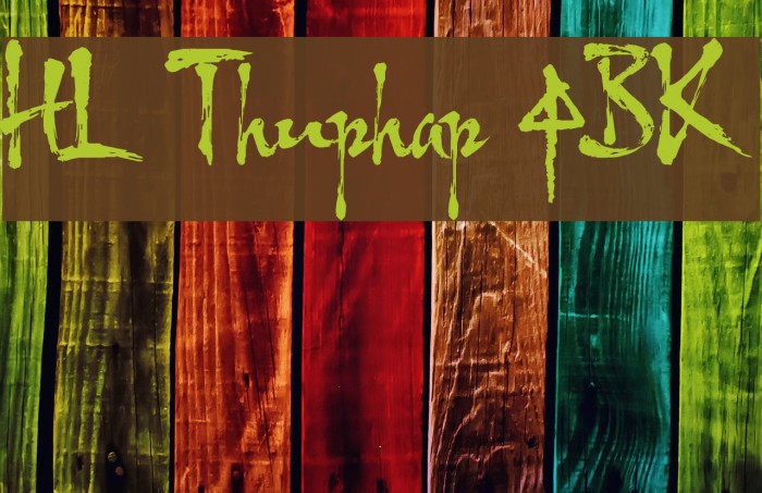 HL Thuphap 4BK Font examples