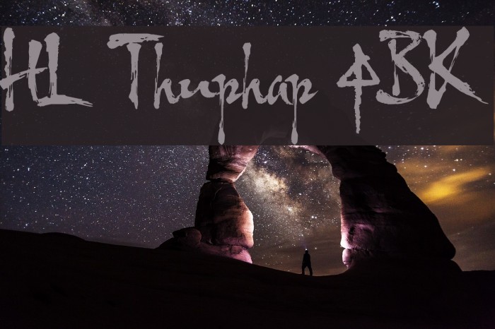 HL Thuphap 4BK Font examples