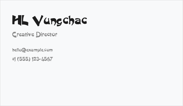 HL Vungchac Business Card
