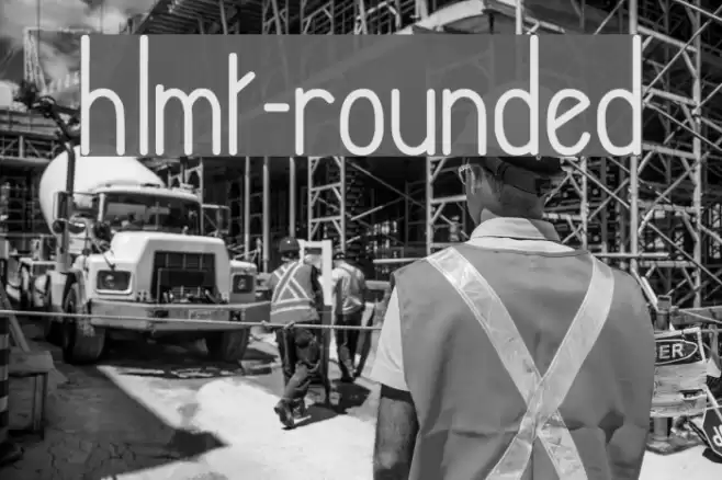 hlmt-rounded Font examples