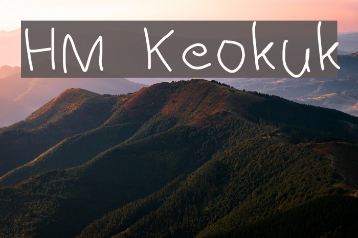 HM Keokuk Font examples