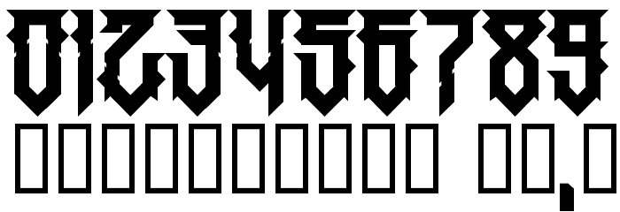 HMajorJackov-Regular Font OTHER CHARS