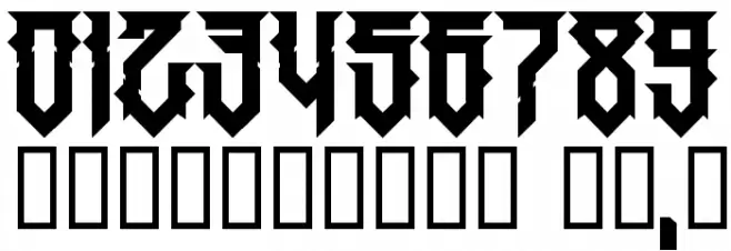 HMajorJackov-Regular Font OTHER CHARS