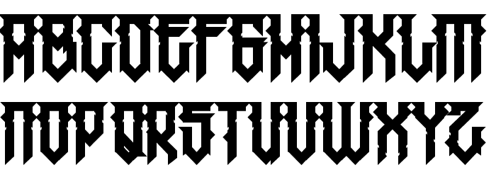 HMajorJackov-Regular Font LOWERCASE
