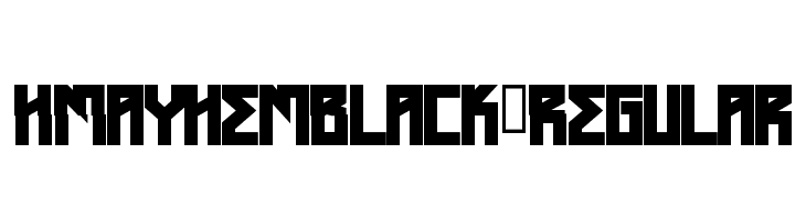 HMayhemBlack-Regular  font caratteri gratis