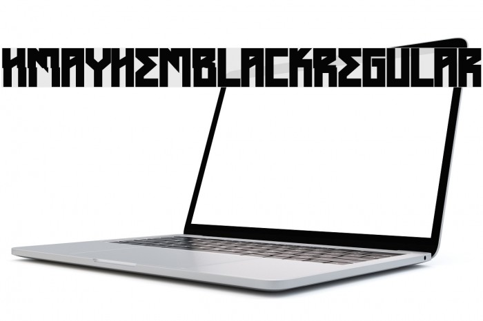 HMayhemBlack-Regular Font examples