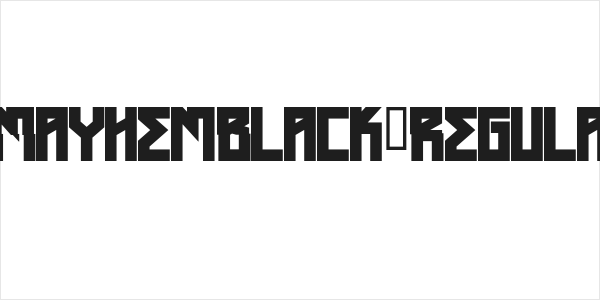 HMayhemBlack-Regular Logo