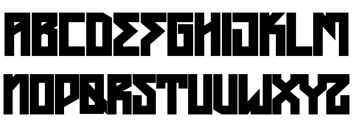 HMayhemBlack-Regular Font LOWERCASE