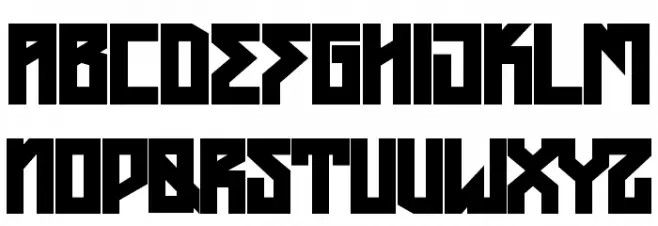 HMayhemBlack-Regular Schriftart Kleinbuchstaben