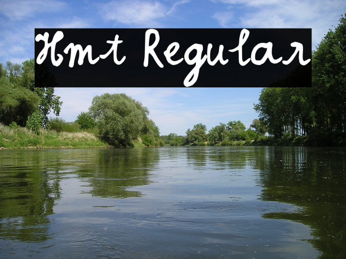 Hmt Regular Font examples