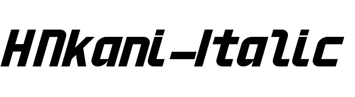 HNkani-Italic  Fuentes Gratis Descargar